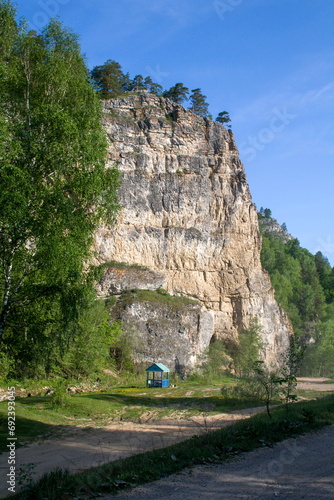 Kalim-Uskan is a rock located in the Ishimbay region of Bashkortostan, Russian Federation. photo