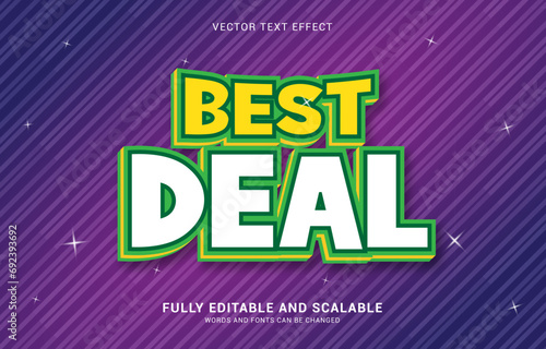 editable text effect, Best Deal style