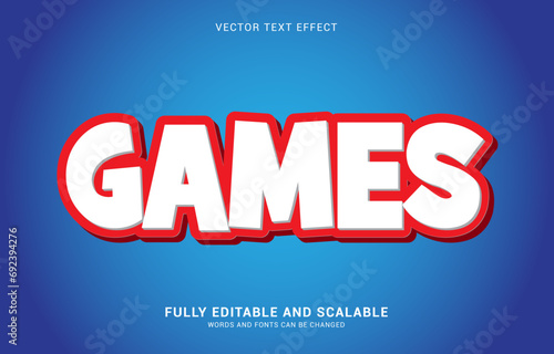 editable text effect, Games style