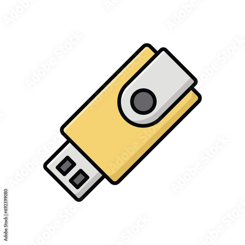 flash disk icon vector design template simple and clean