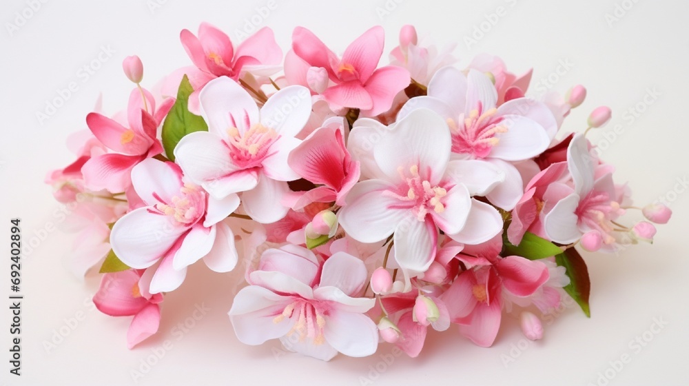 pink flowers bouquet generated by AI tool