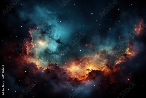 shapes of a nebula, Cosmic Phenomena. generative ai