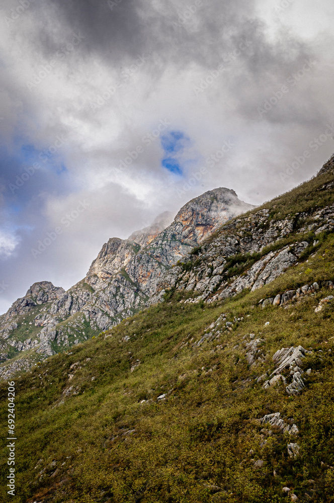 Fototapeta premium dramatic mountains rocky peaks