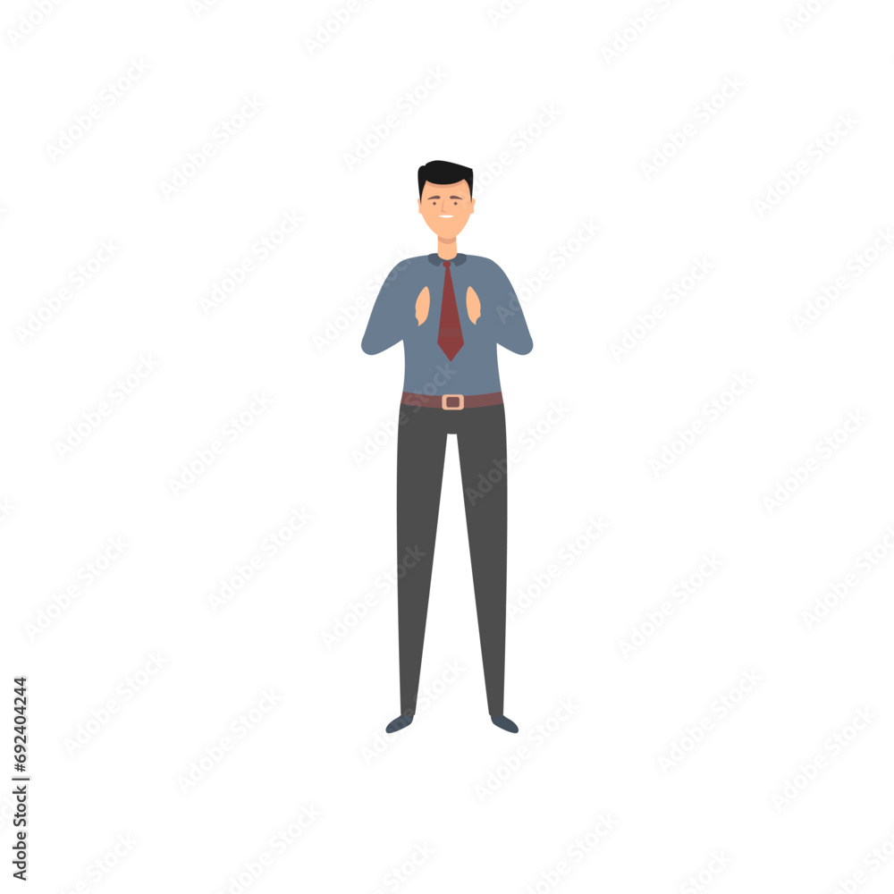 vector set of male office workers in gray suits businessman vector set of male office workers in gray suits businessman