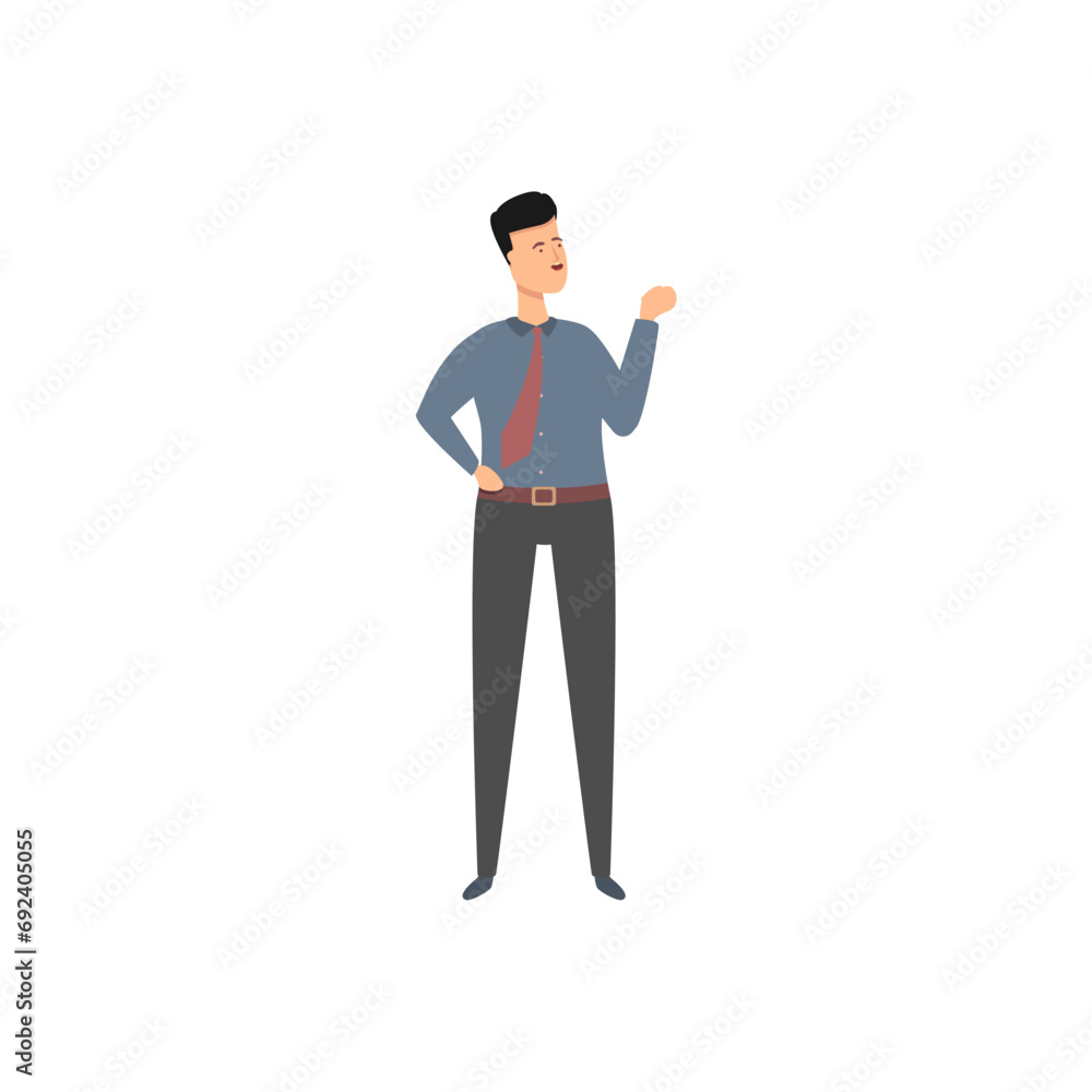vector set of male office workers in gray suits businessman vector set of male office workers in gray suits businessman