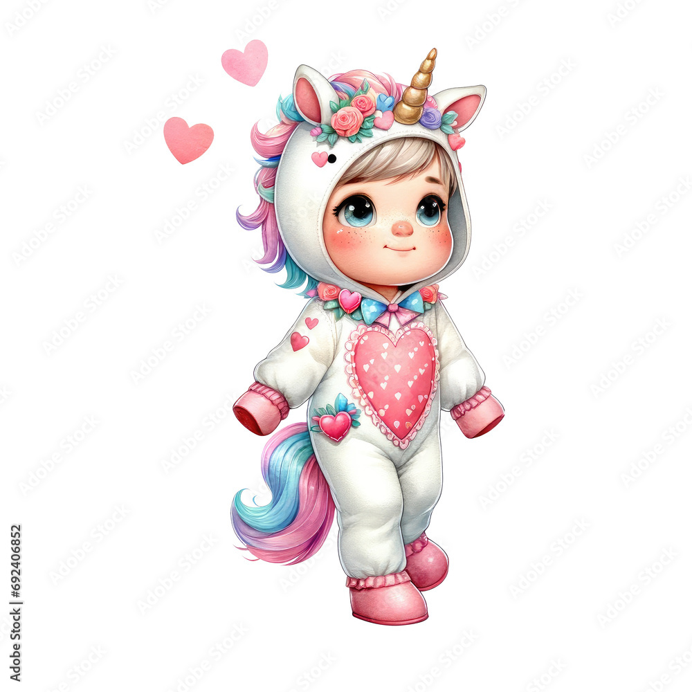 watercolor cute valentine pony watercolor cute valentine pony