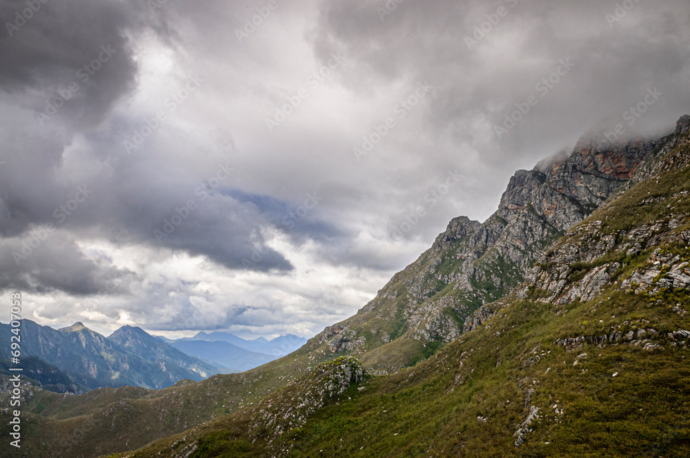 dramatic mountains rocky peaks