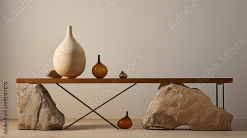 In the style of Afra Tobia Scarpa, stones, still life, minimal photo