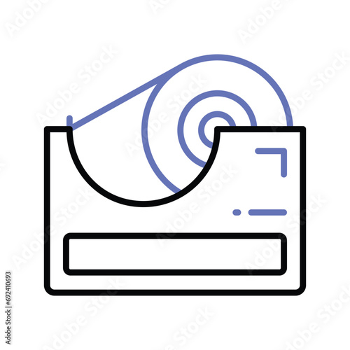 Check this amazing icon of tape dispenser in trendy style
