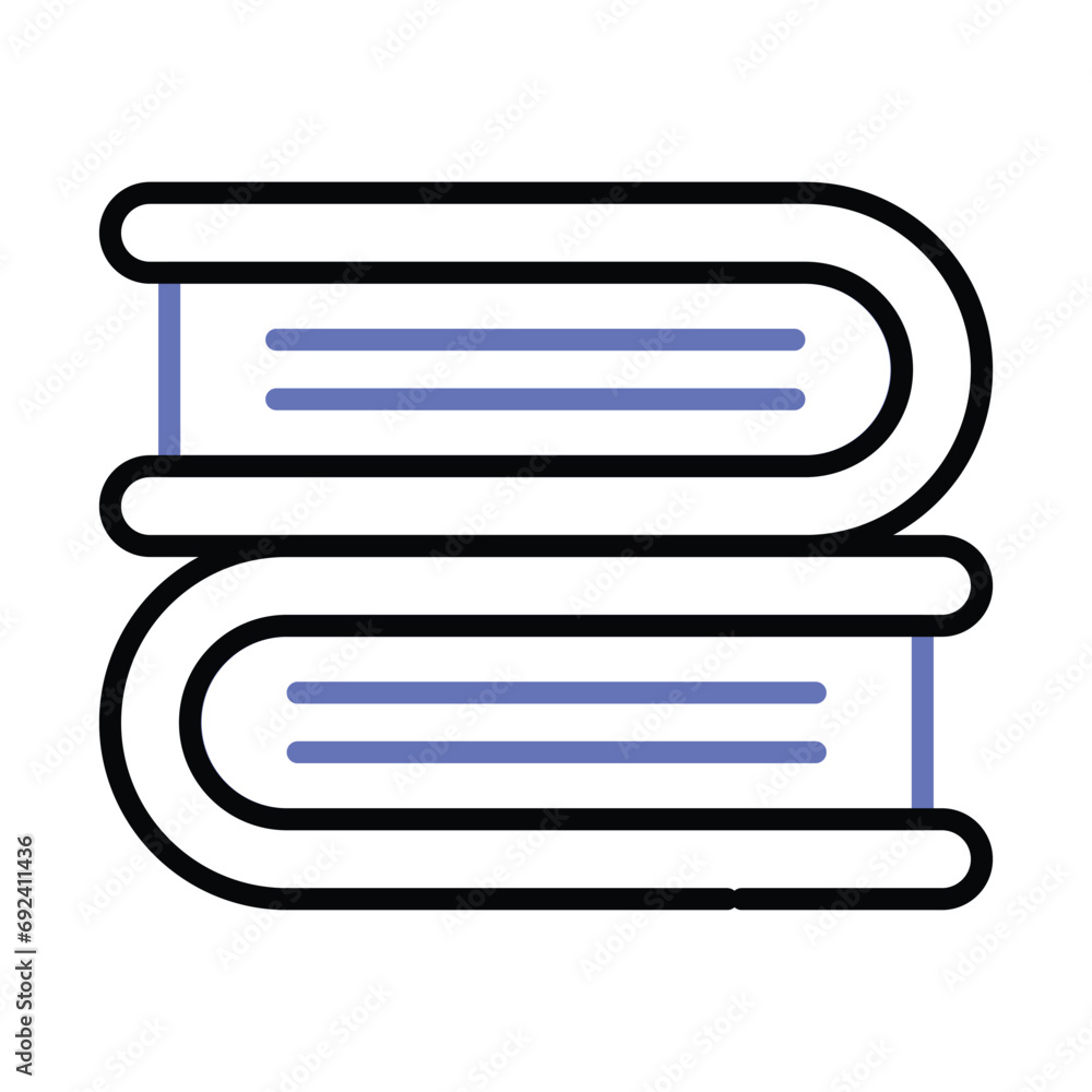 Get your hands on this creatively crafted books icon, ready to use vector