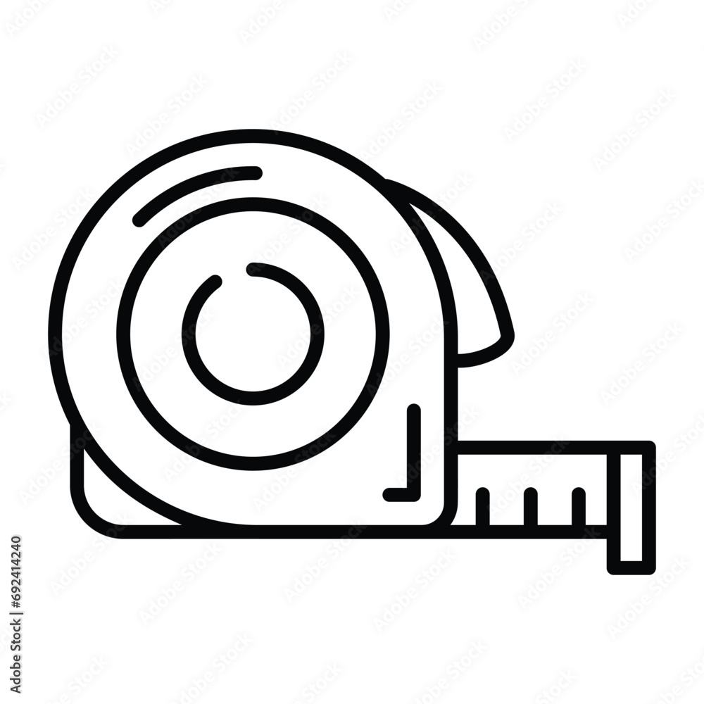 Measurement Tape vector design, an instrument for measuring, inches tape icon Measurement Tape vector design, an instrument for measuring, inches tape icon