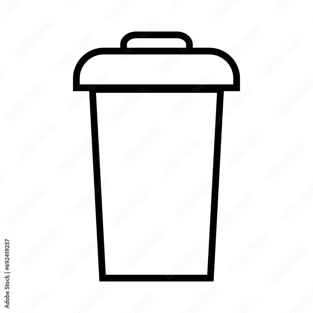 Trash can vector icon. Garbage illustration sign. Waste symbol or logo. Trash can vector icon. Garbage illustration sign. Waste symbol or logo.