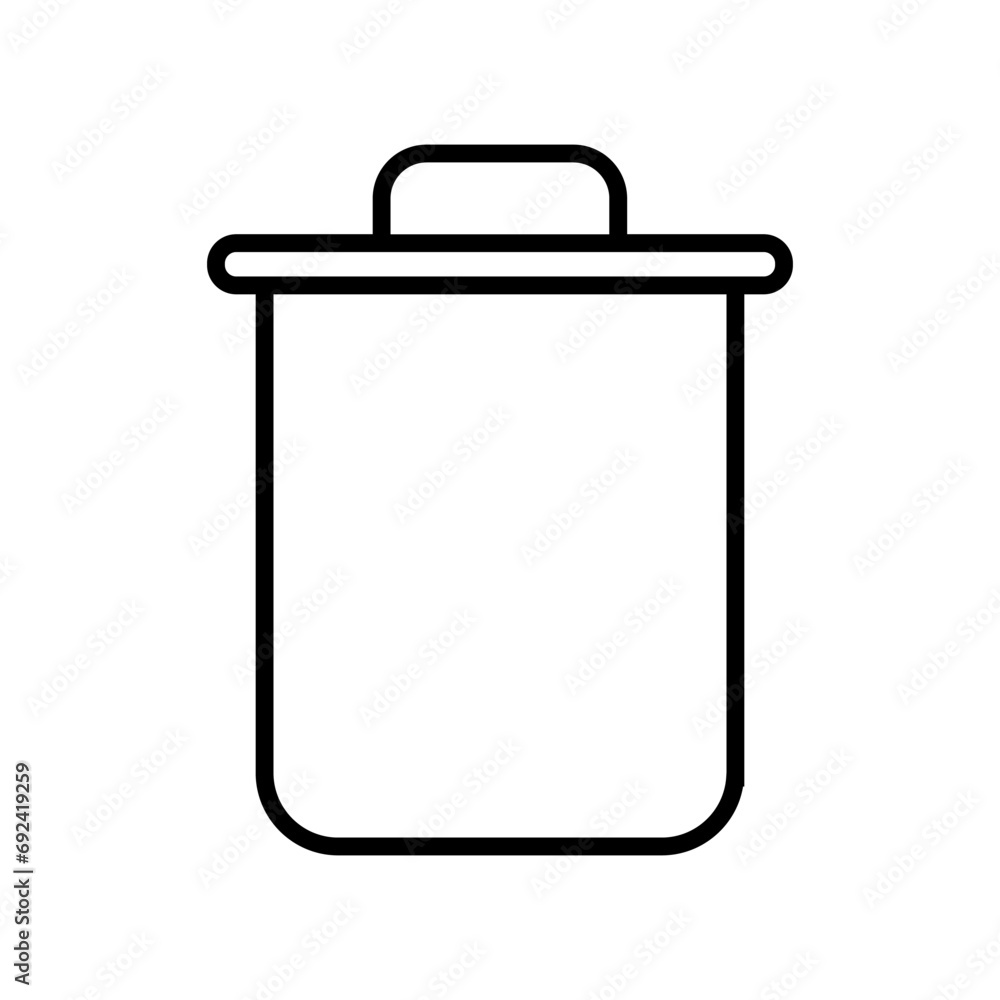 Trash can vector icon. Garbage illustration sign. Waste symbol or logo. Trash can vector icon. Garbage illustration sign. Waste symbol or logo.