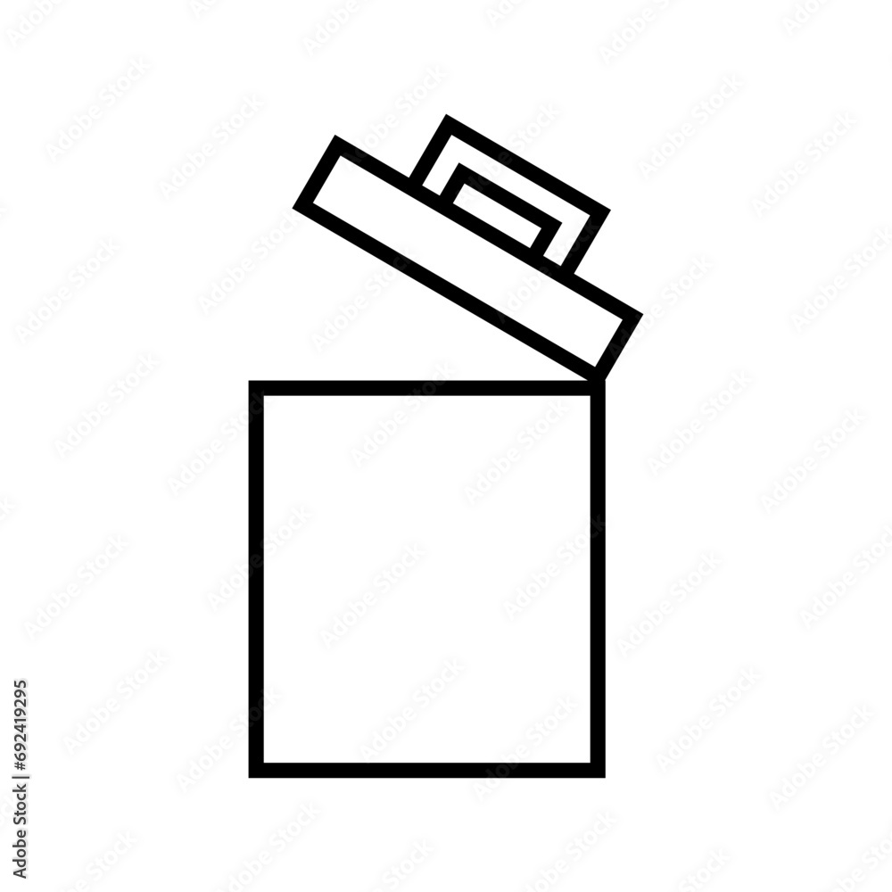 Trash can vector icon. Garbage illustration sign. Waste symbol or logo. Trash can vector icon. Garbage illustration sign. Waste symbol or logo.