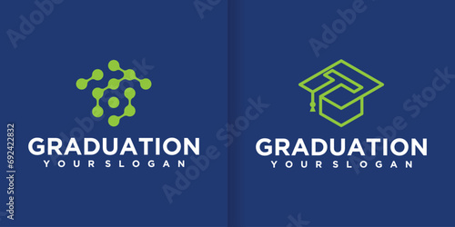 Inspiration for University, College, Postgraduate, Campus, Education logo designs. and the initial letter T logo