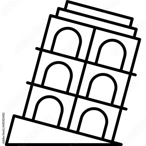 Leaning Tower Of Pisa Icon