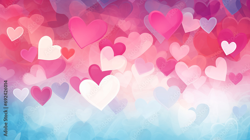 Love and heart abstract background 
