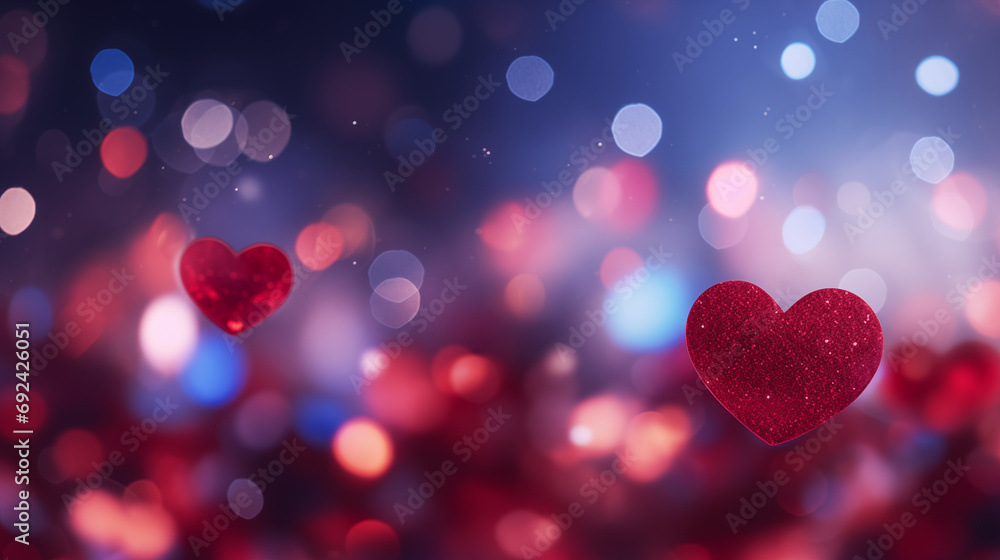 Love and heart abstract background 