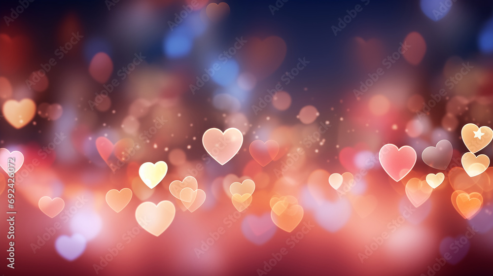 Love and heart abstract background 