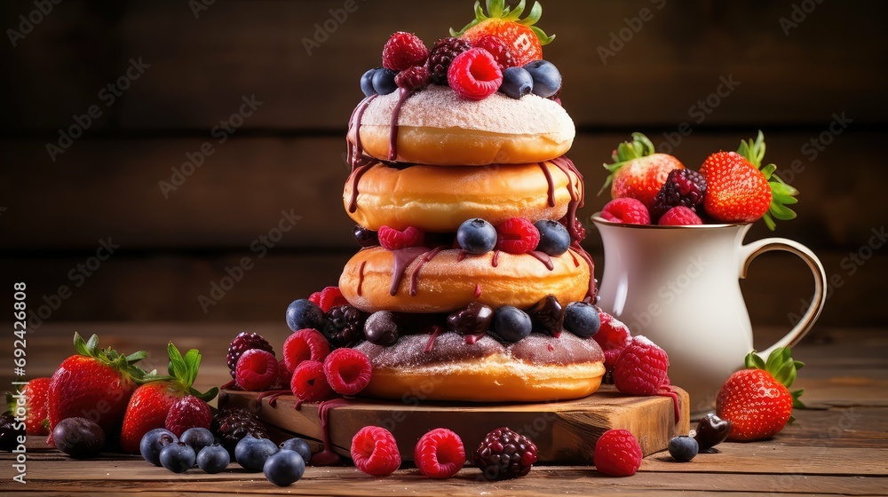 dessert round donut food illustration glazed sprinkles, bakery pastry, treat sugar dessert round donut food