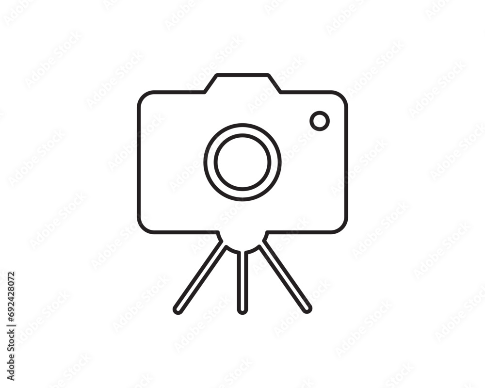 Camera stand tripod icon vector symbol design illustration Camera stand tripod icon vector symbol design illustration