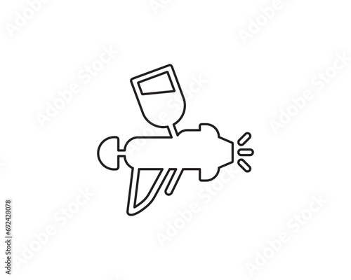 Car painting automobile icon vector symbol design illustration