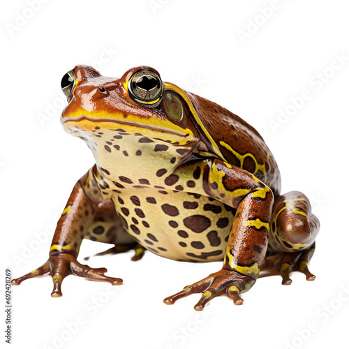 close up shot of frog isolated