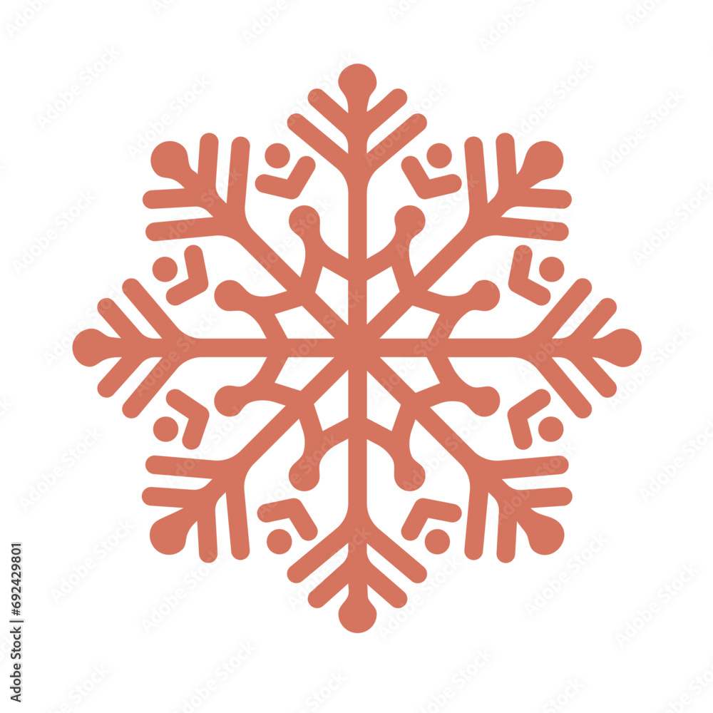 Snowflake icon ornament design Snowflake icon ornament design