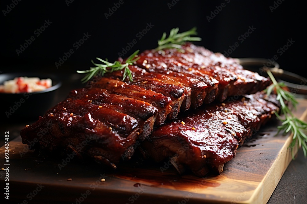 St. Louis-Style Ribs: Trimmed Spare Ribs with Sweet Barbecue Sauce