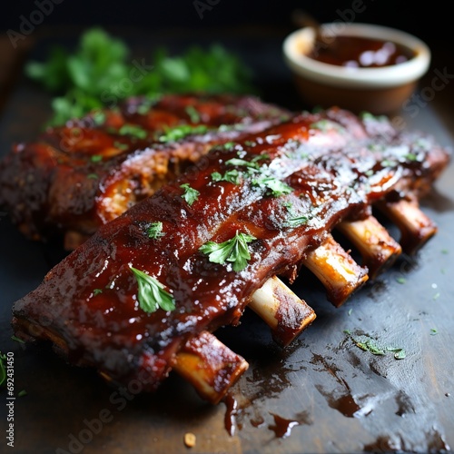 St. Louis-Style Ribs: Trimmed Spare Ribs with Sweet Barbecue Sauce