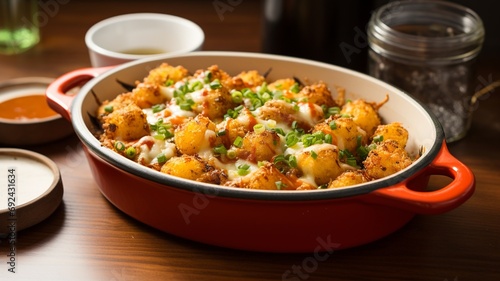 Tater Tot Hotdish: Unique Casserole with Tater Tots photo