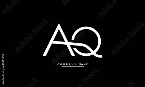 AQ, QA, A, Q Abstract Letters Logo Monogram