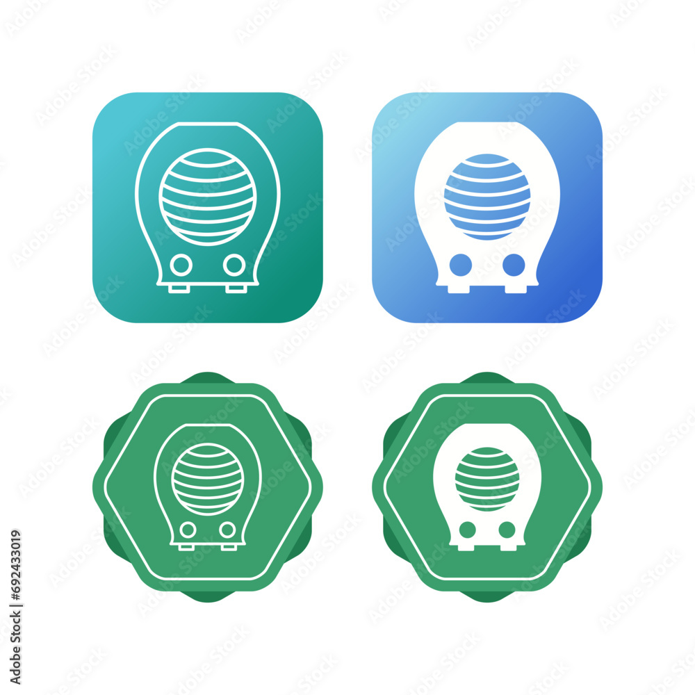 Fan Heater Vector Icon Fan Heater Vector Icon
