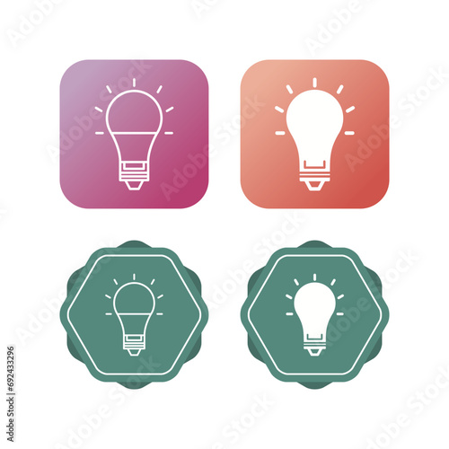Electric Bulb Vector Icon