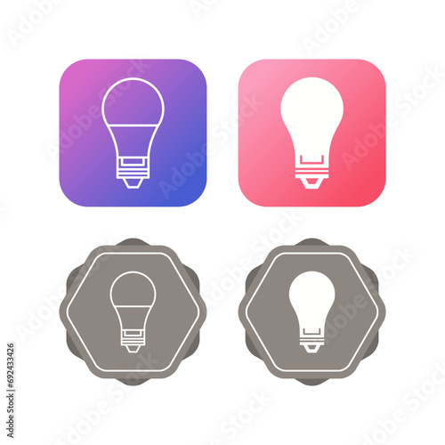 Electric Bulb Vector Icon
