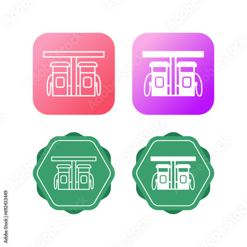 Petrol Station Vector Icon