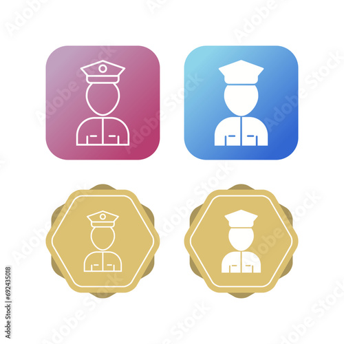 Airport Security Vector Icon