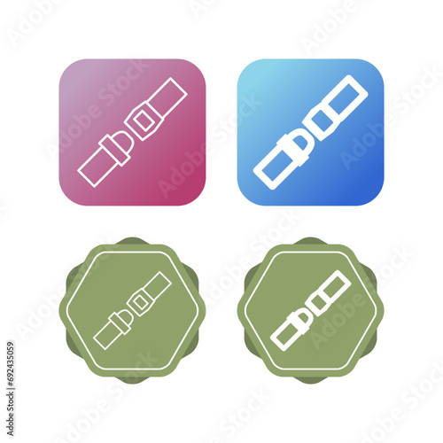 Seat Belt Vector Icon