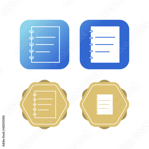Notepad Vector Icon
