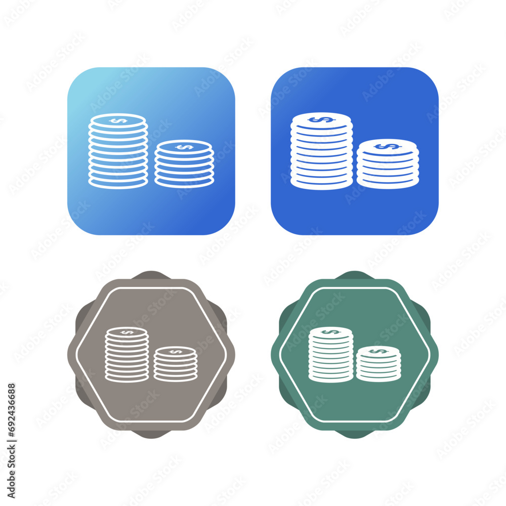Stack of Coins Vector Icon Stack of Coins Vector Icon