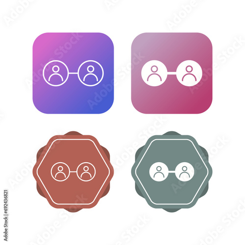 Social Circle Vector Icon
