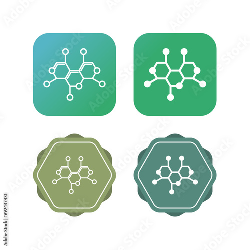 Molecule Structure Vector Icon