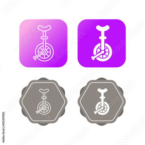 Unicycle Vector Icon