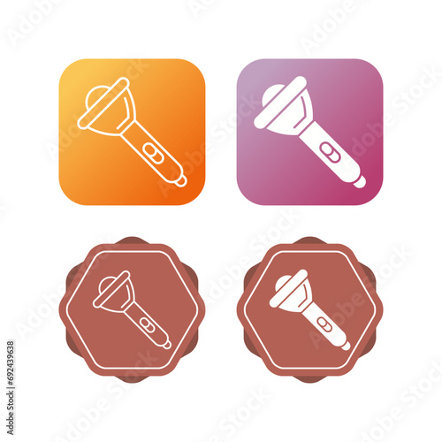 Flashlight Vector Icon