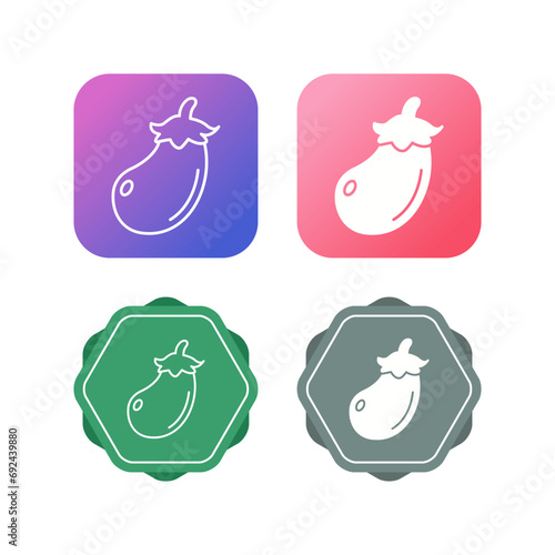 Eggplant Vector Icon