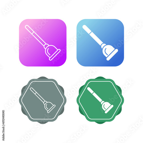 Plunger Vector Icon