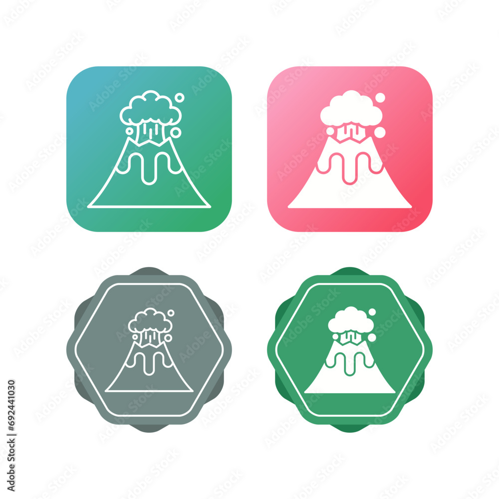 Volcano Vector Icon Volcano Vector Icon