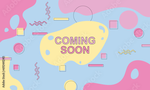 Coming soon banner background.