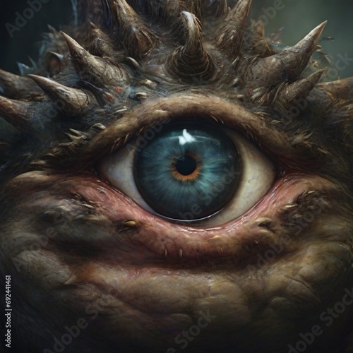 close up of an eye