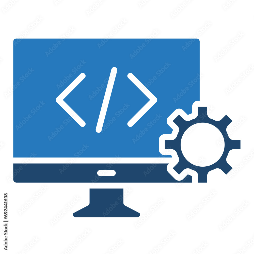 Web Development icon line vector illustration Web Development icon line vector illustration